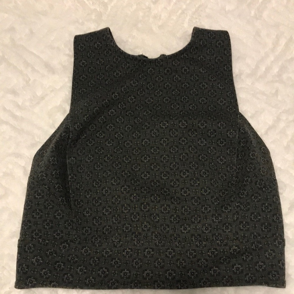 Dark green crop top